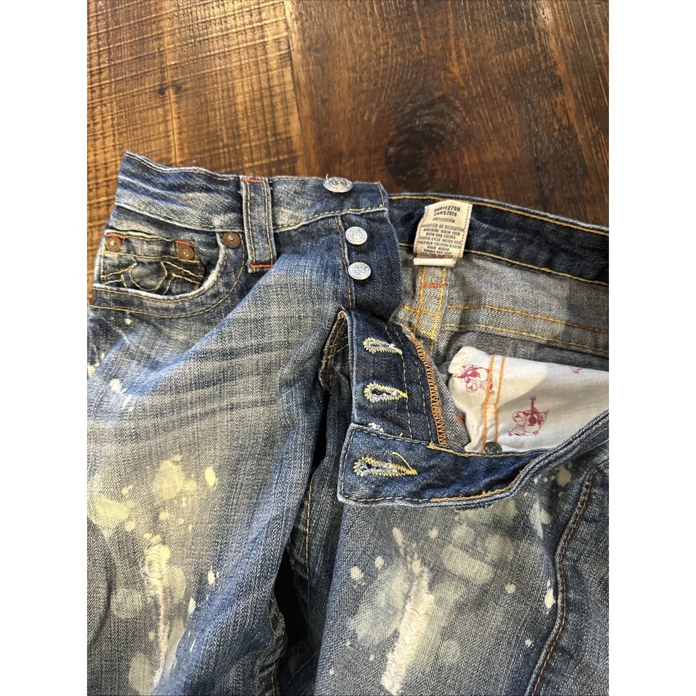 True Religion Womens 27 Brianna Jeans Vtg 2003 Medium Wash Made USA 90s Y2K - Picture 4 of 6